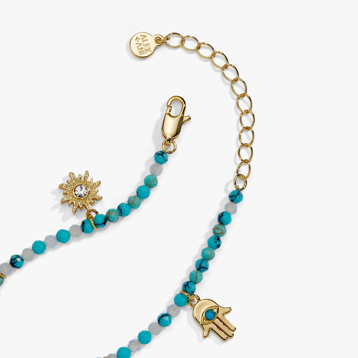 Healing Stone Charm Bracelet Gold