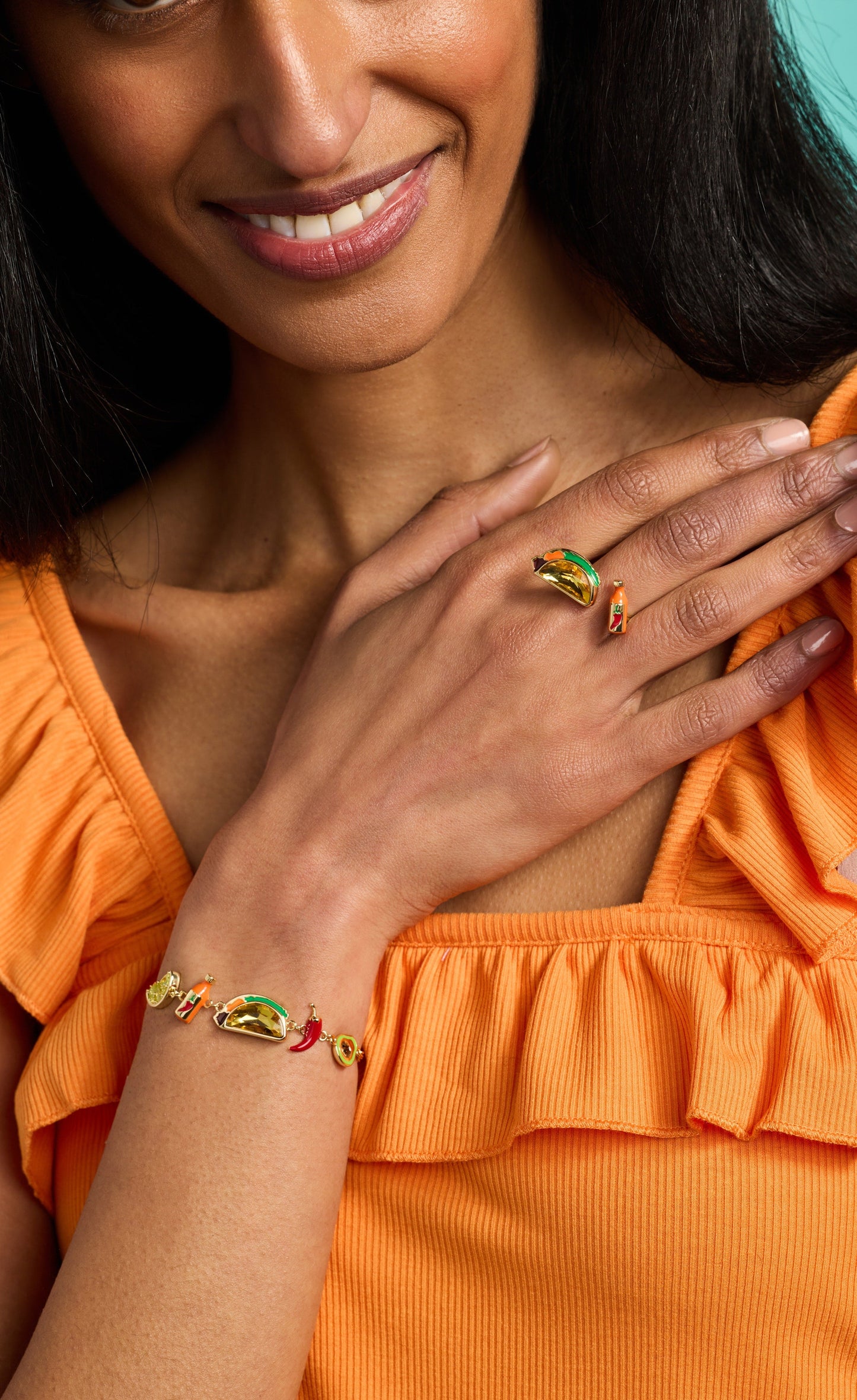 Taco Open Ring Gold