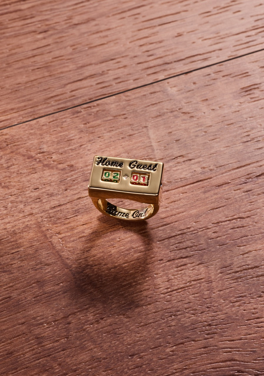Score Board Fidget Ring Gold