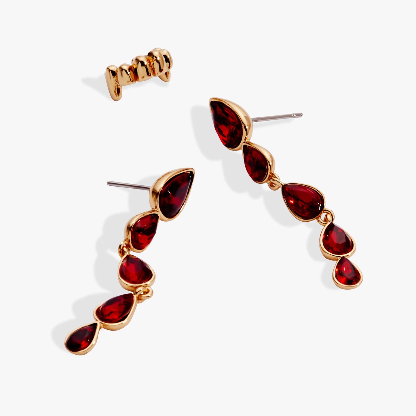 Vampire Earring Set Gold