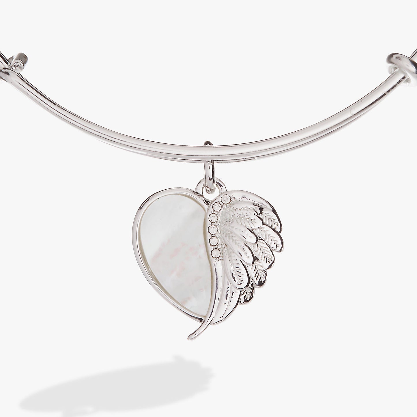 Wings of Protection Charm Bangle Gold
