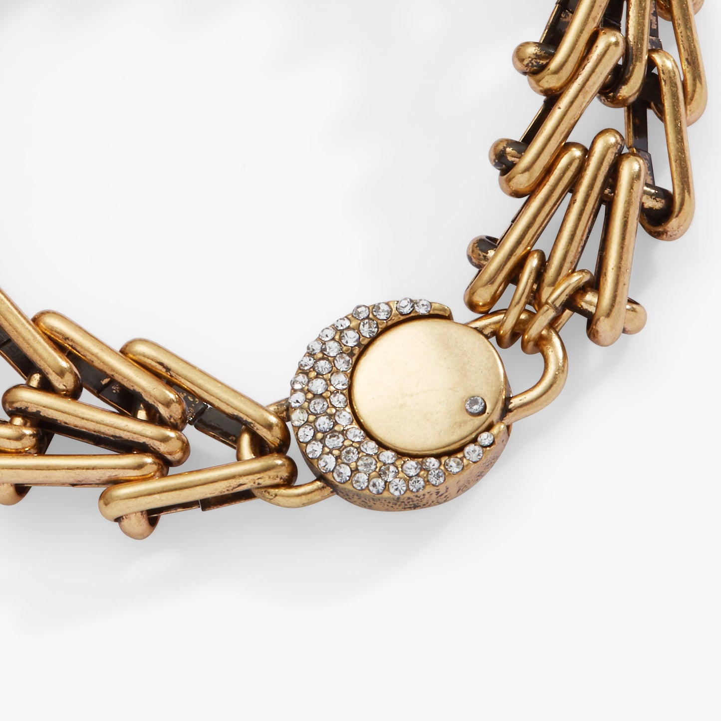 Wanderer Chain Statement Bracelet Antique Gold
