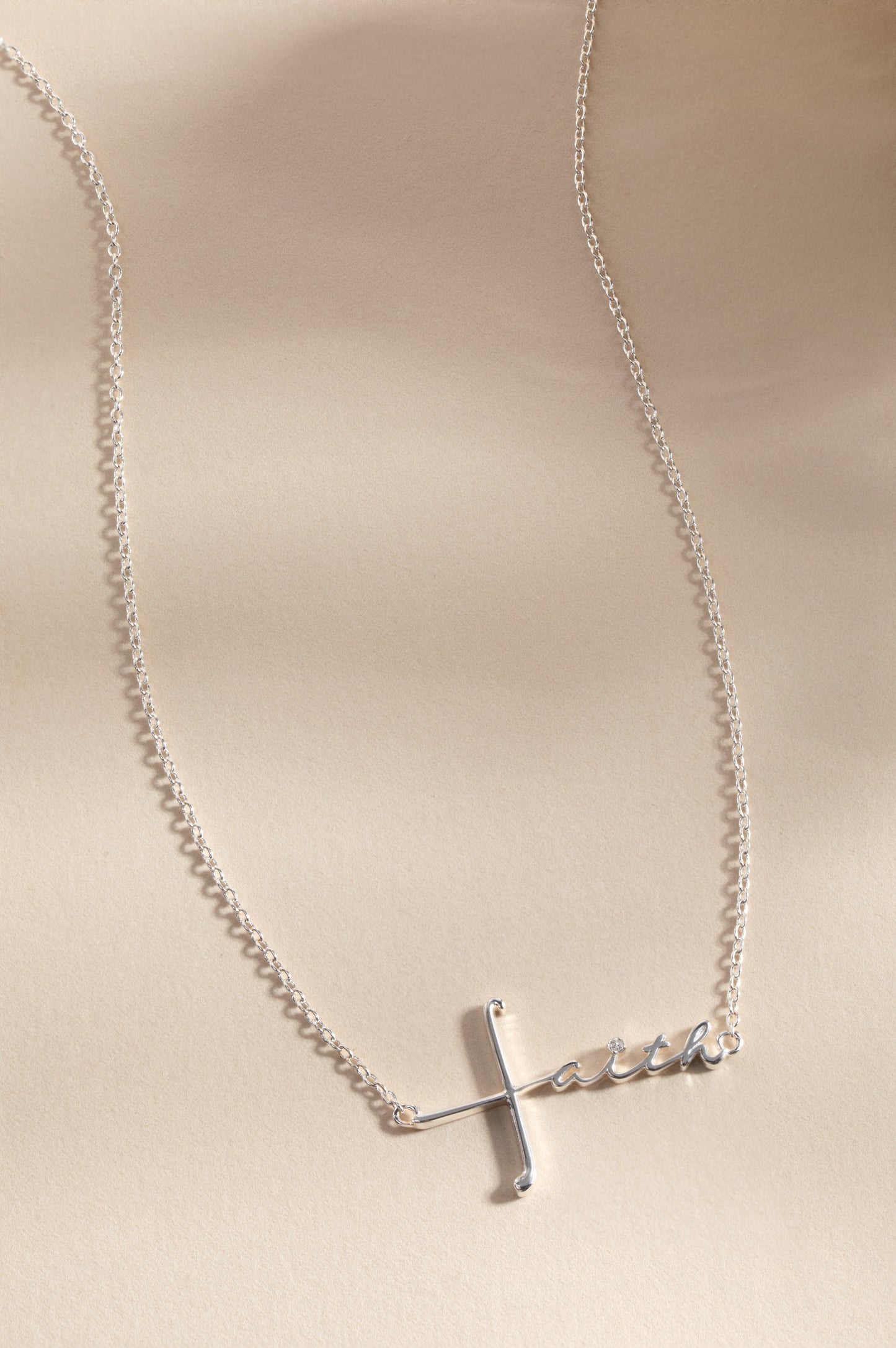 Faith Necklace Silver