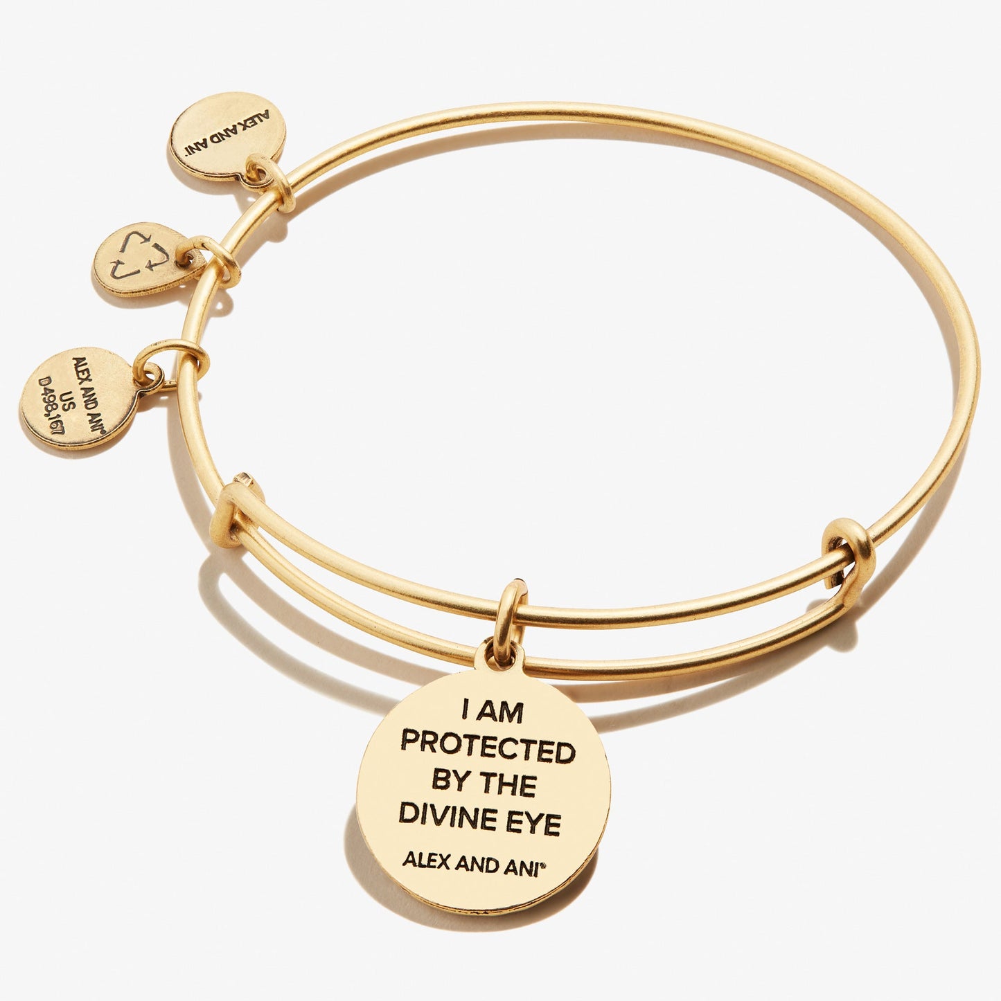Evil Eye + Sodalite Charm Bangle Bracelet - Alex and Ani Rafaelian Silver