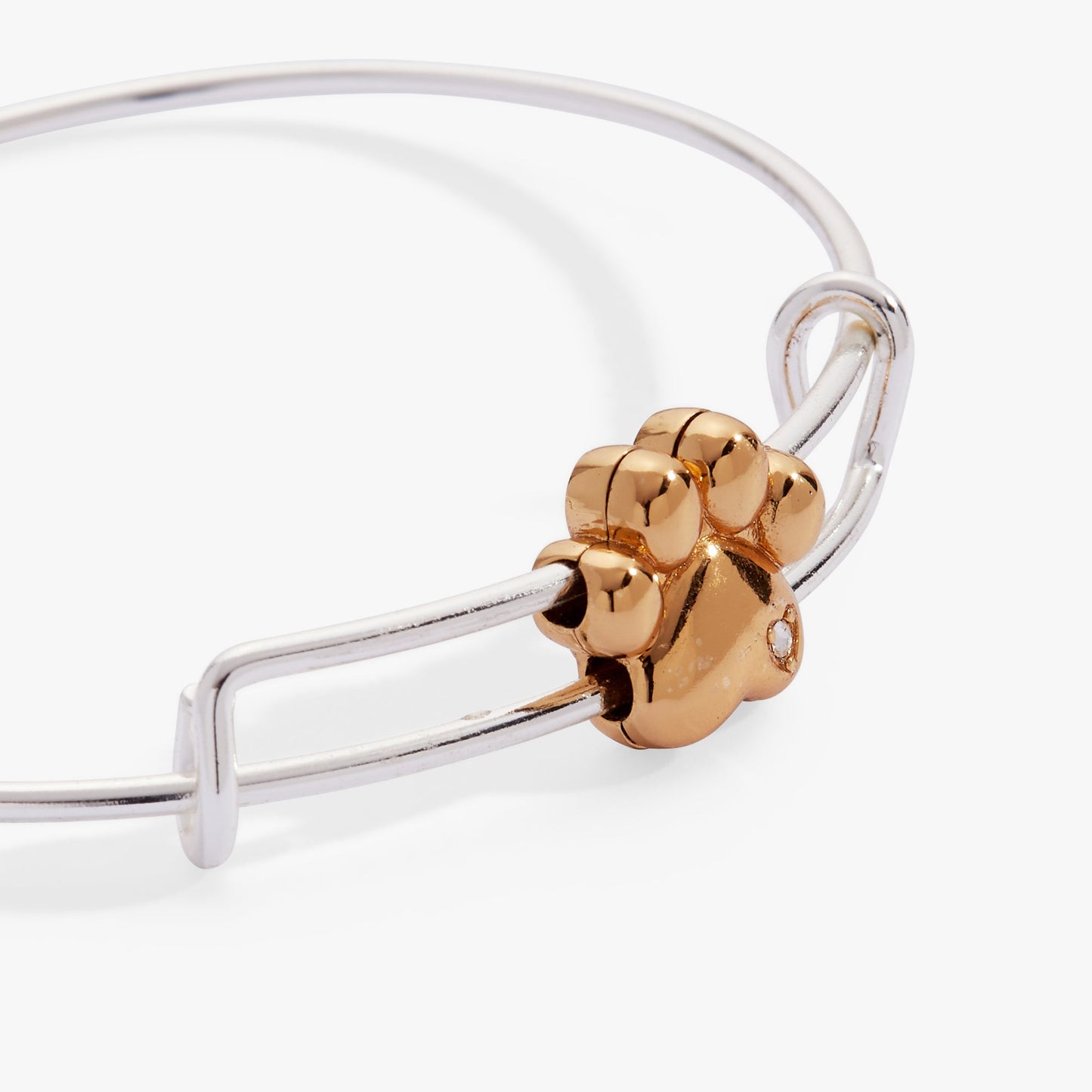 Paw Slider Bangle Two Tone