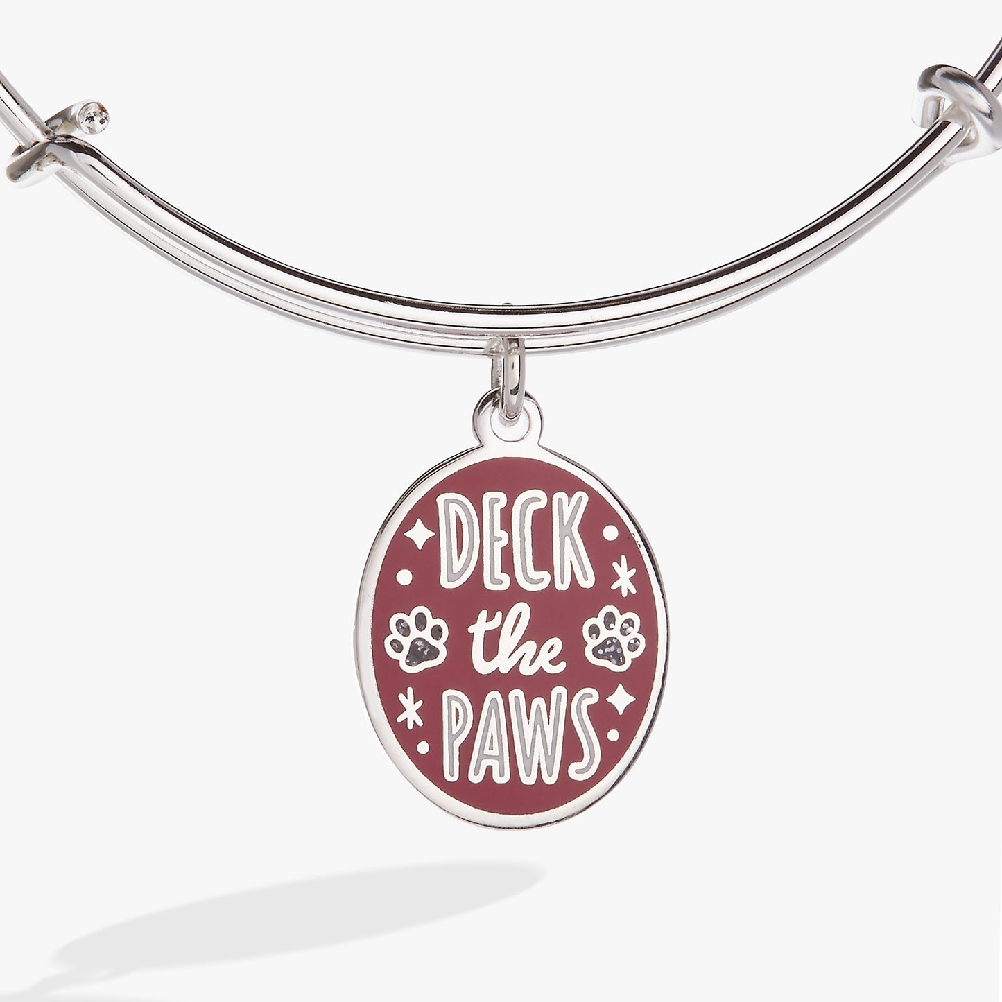 Deck the Paws Charm Bangle Silver