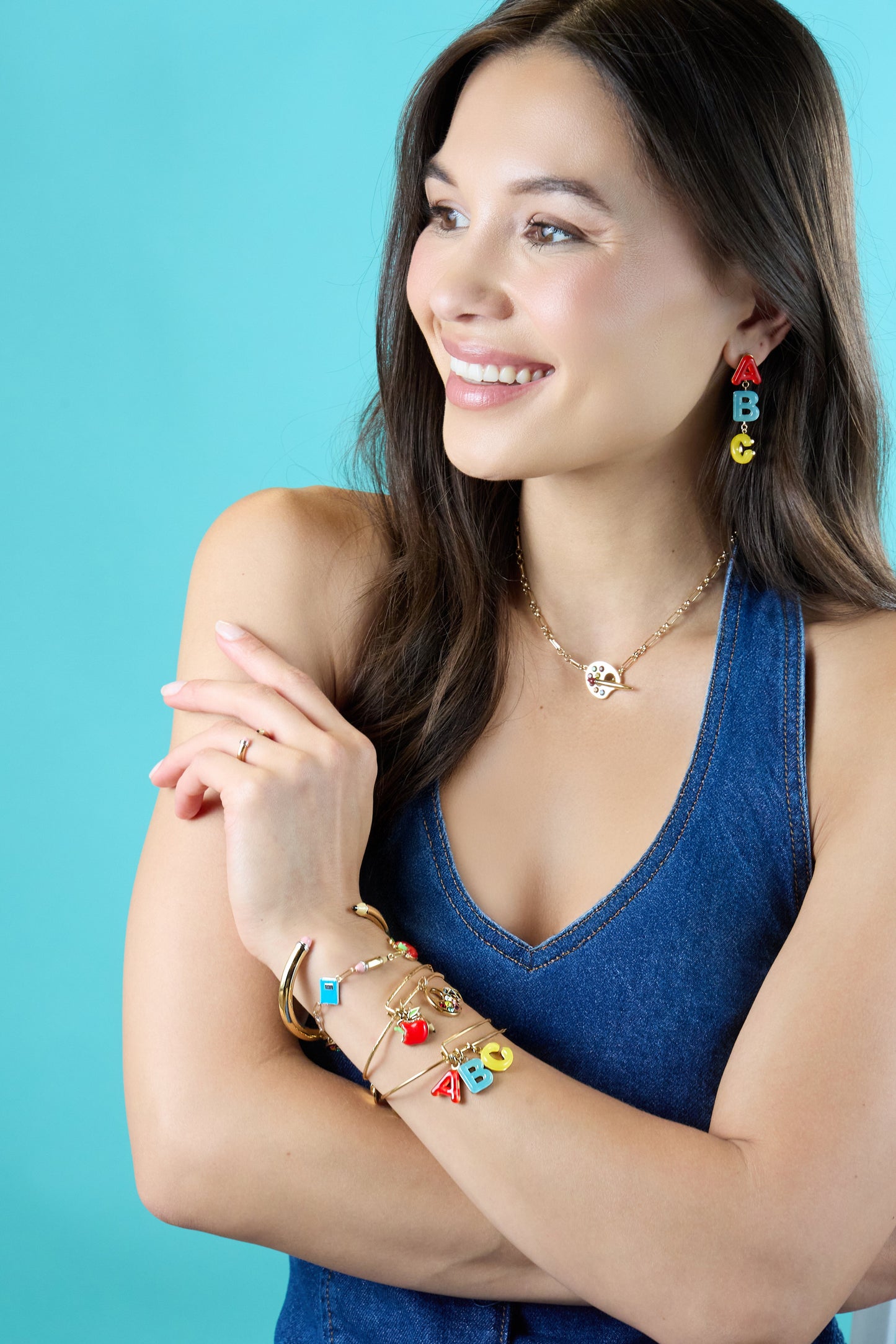 ABC Linear Earring Gold
