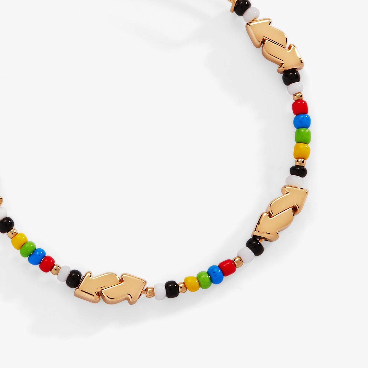 UNO™ Reverse Card Beaded Bangle Gold