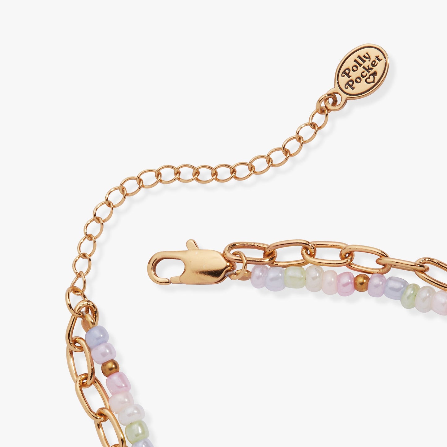 Polly Pocket™ 2 Row Charm Bracelet Gold