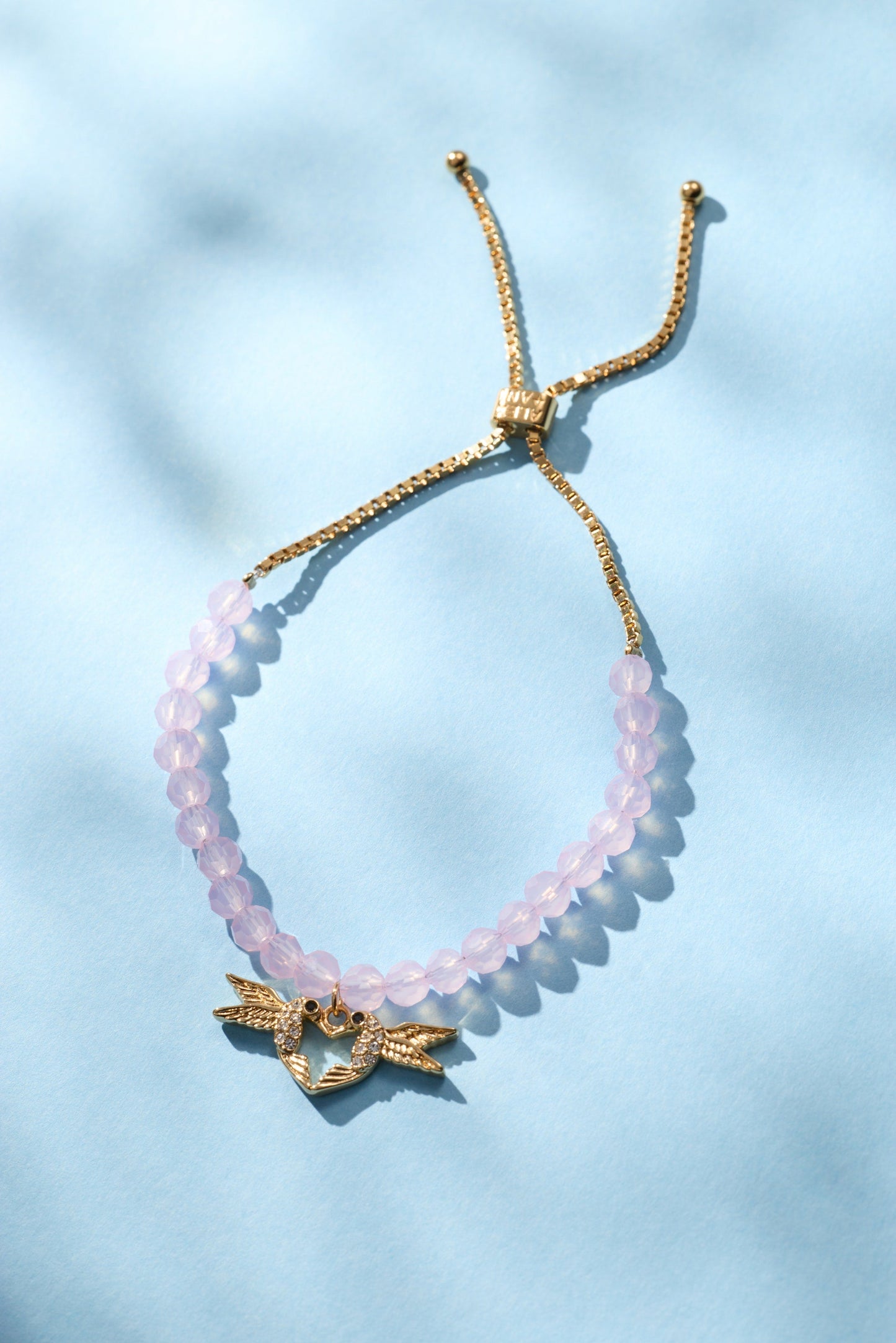 Birds of a Feather Bolo Bracelet Gold