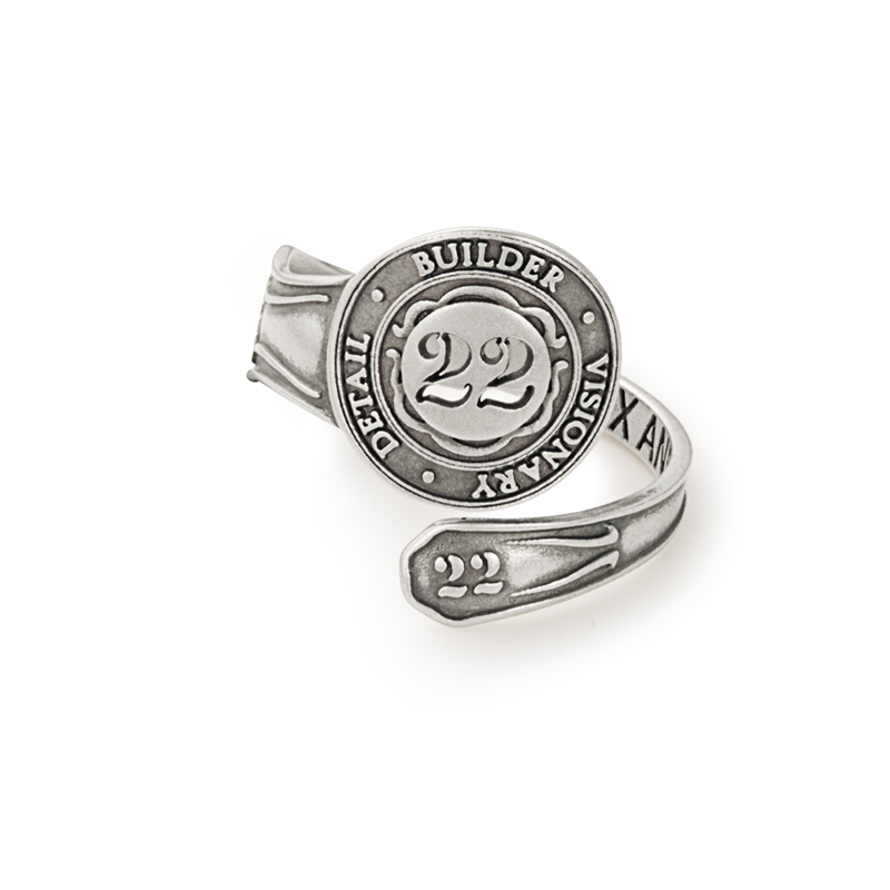 Number 22 Spoon Ring - Alex and Ani Sterling Silver