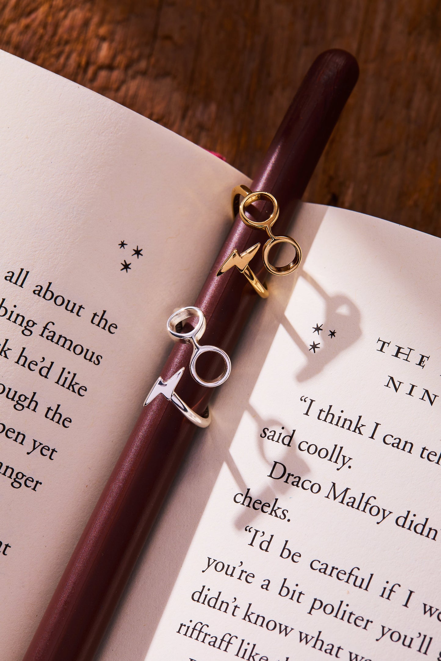 Harry Potter™ Glasses + Scar Ring Wrap - Alex and Ani 14kt Gold Over Sterling Silver