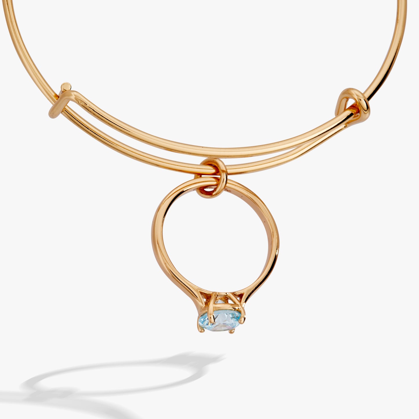 Bride-to-Be Charm Bangle Bracelet – Engagement or Bridal Shower Gift Silver