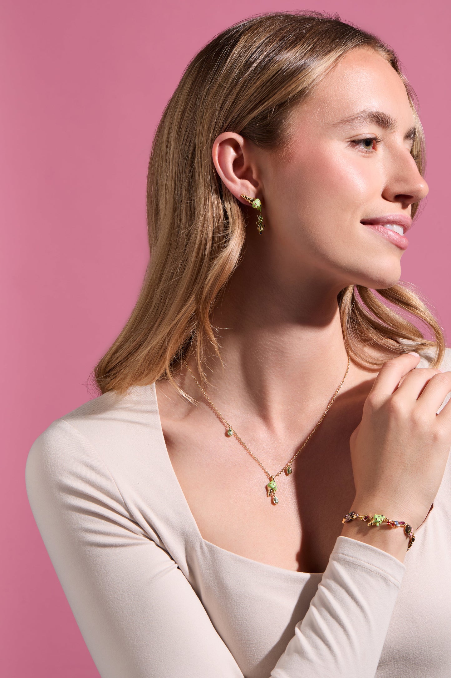 Ice Cream Pendant Gold