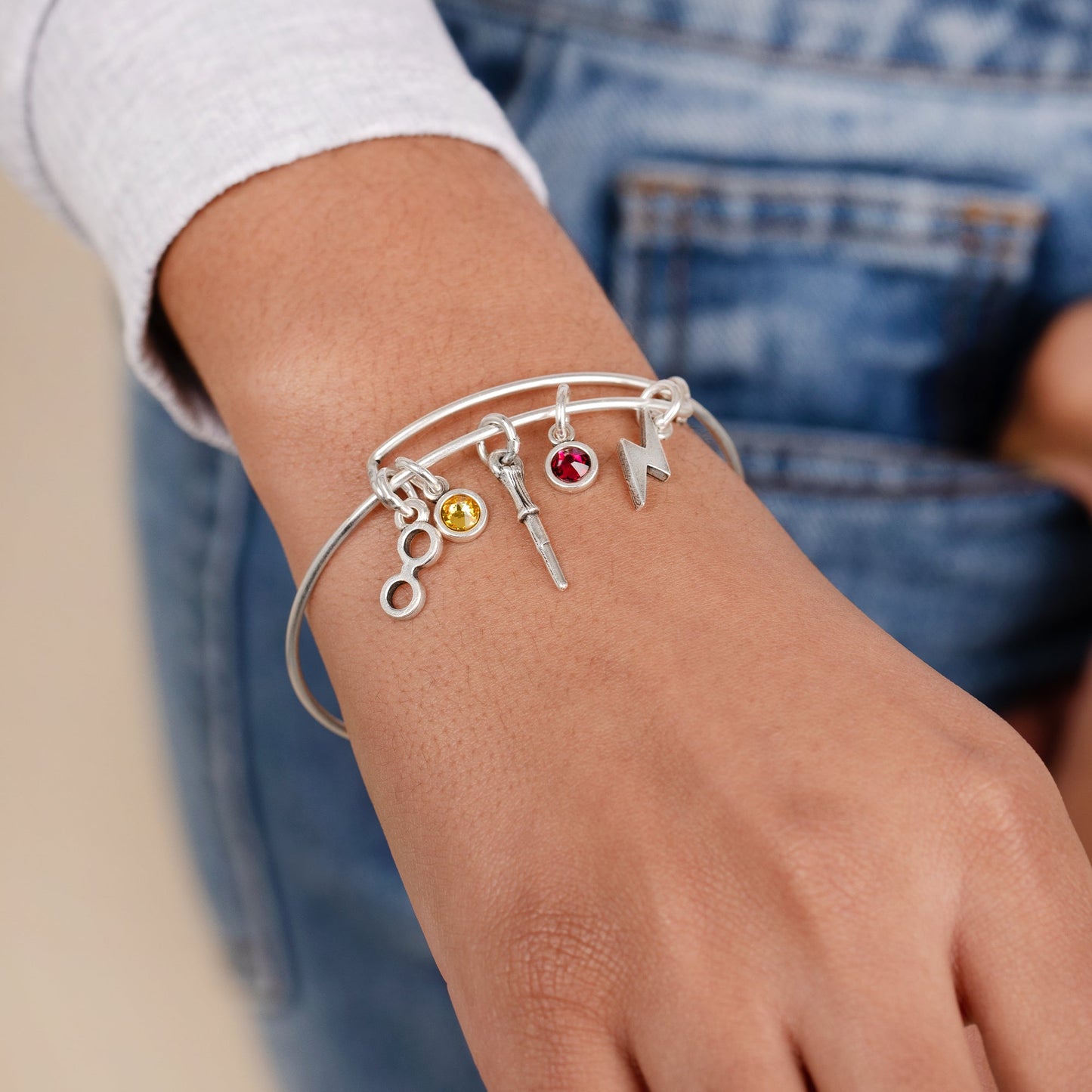 Harry Potter™ Character Multi-Charm Bangle - Alex and Ani Rafaelian Silver