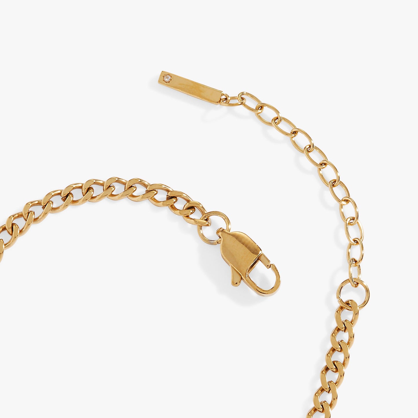 Mama Curb Chain Bracelet Stainless Steel Gold