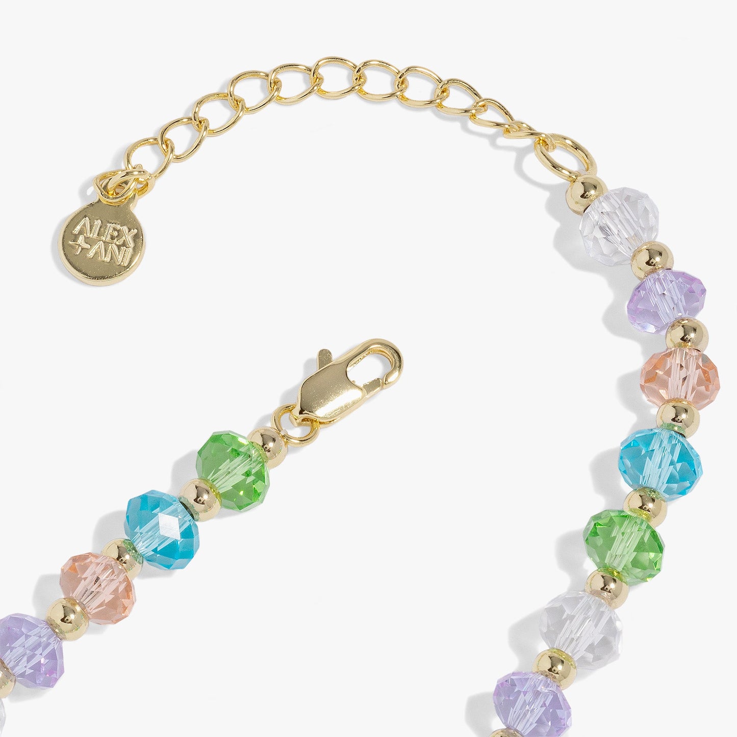 Pastel Crystal Bracelet Gold