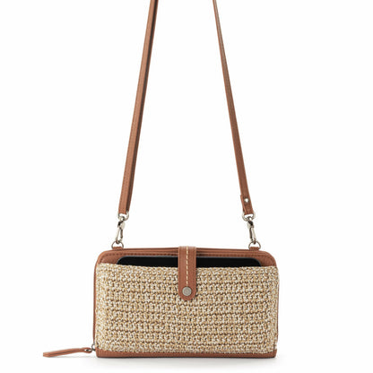 The Sak Iris Smartphone Wallet in Bamboo Static Crochet