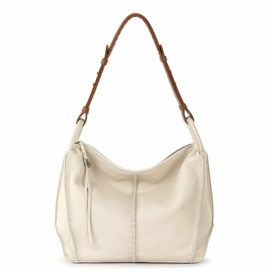 The Sak Los Feliz Hobo Bag in Stone Leather