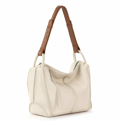 The Sak Los Feliz Hobo Bag in Stone Leather
