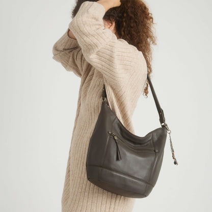 The Sak Sequoia Hobo Bag in Slate Leather