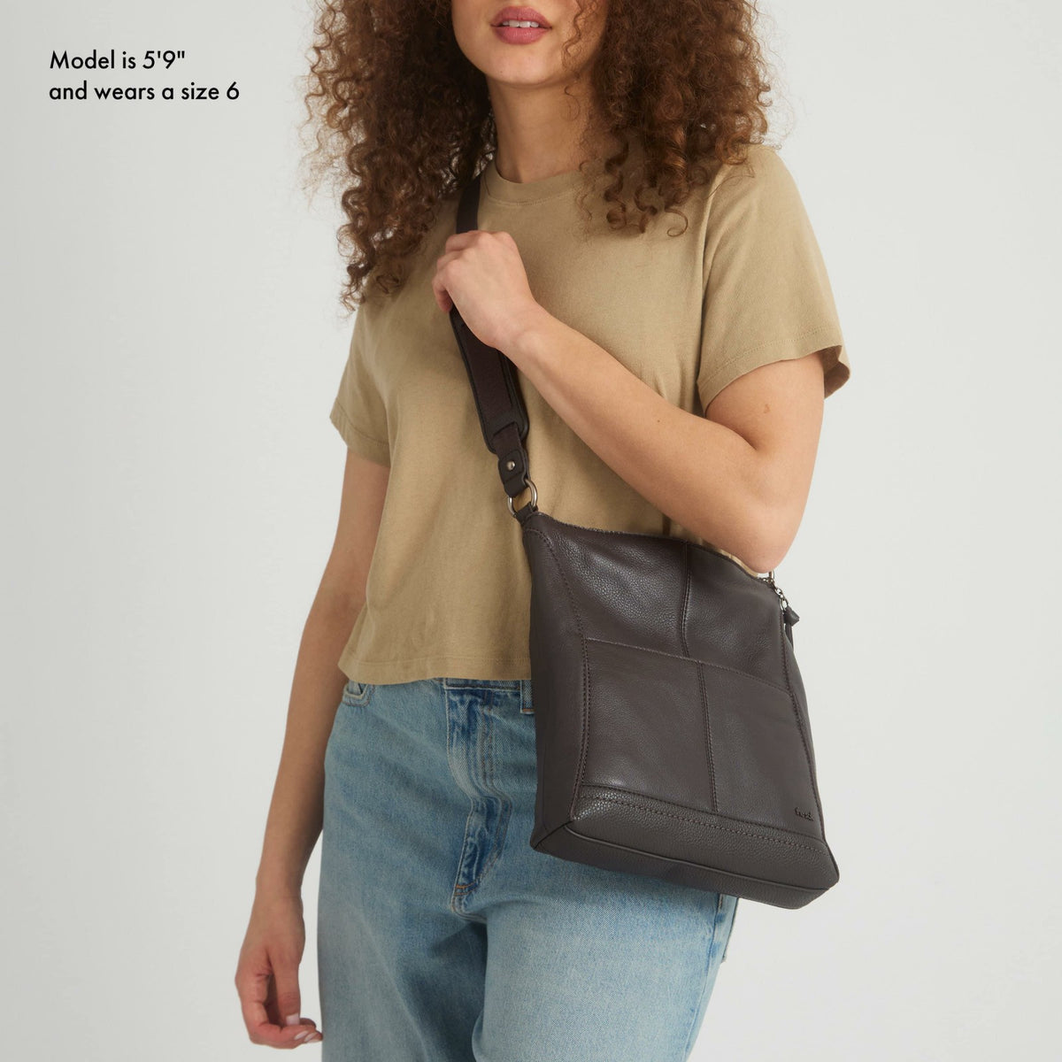 The Sak Lucia Crossbody Bag in Slate Leather