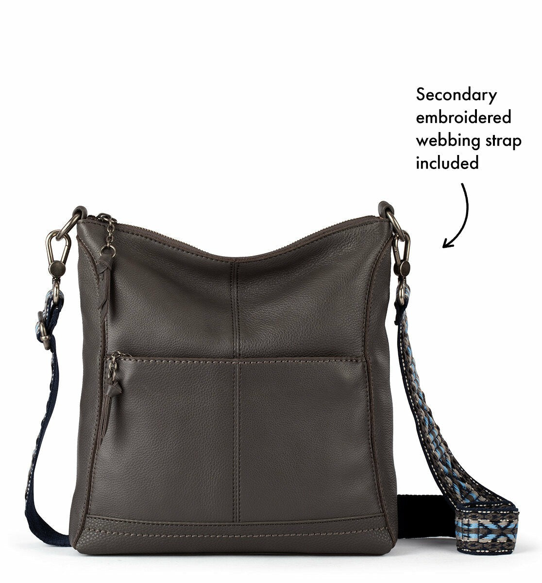 The Sak Lucia Crossbody Bag in Slate Leather