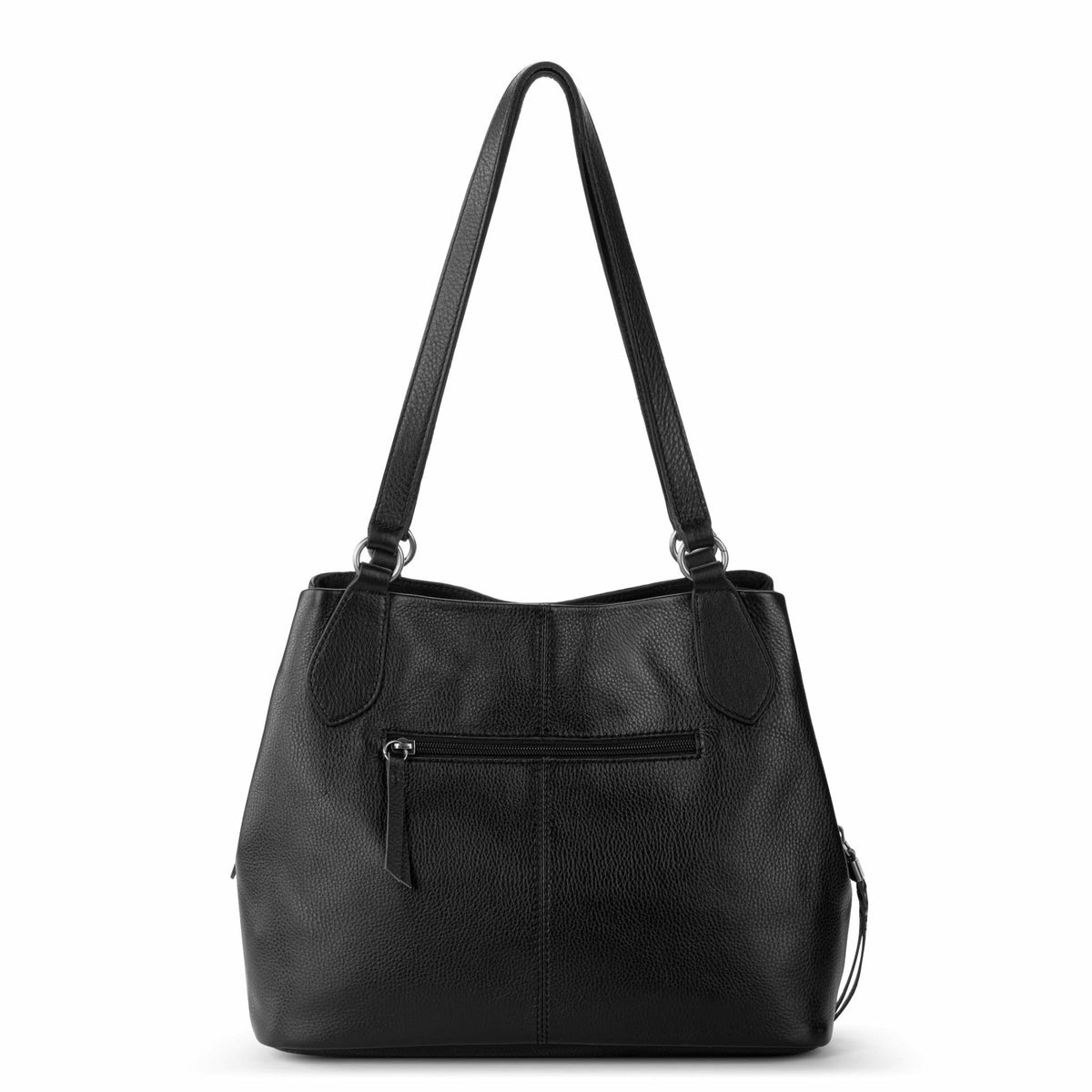 The Sak Melrose Satchel Bag in Black Leather