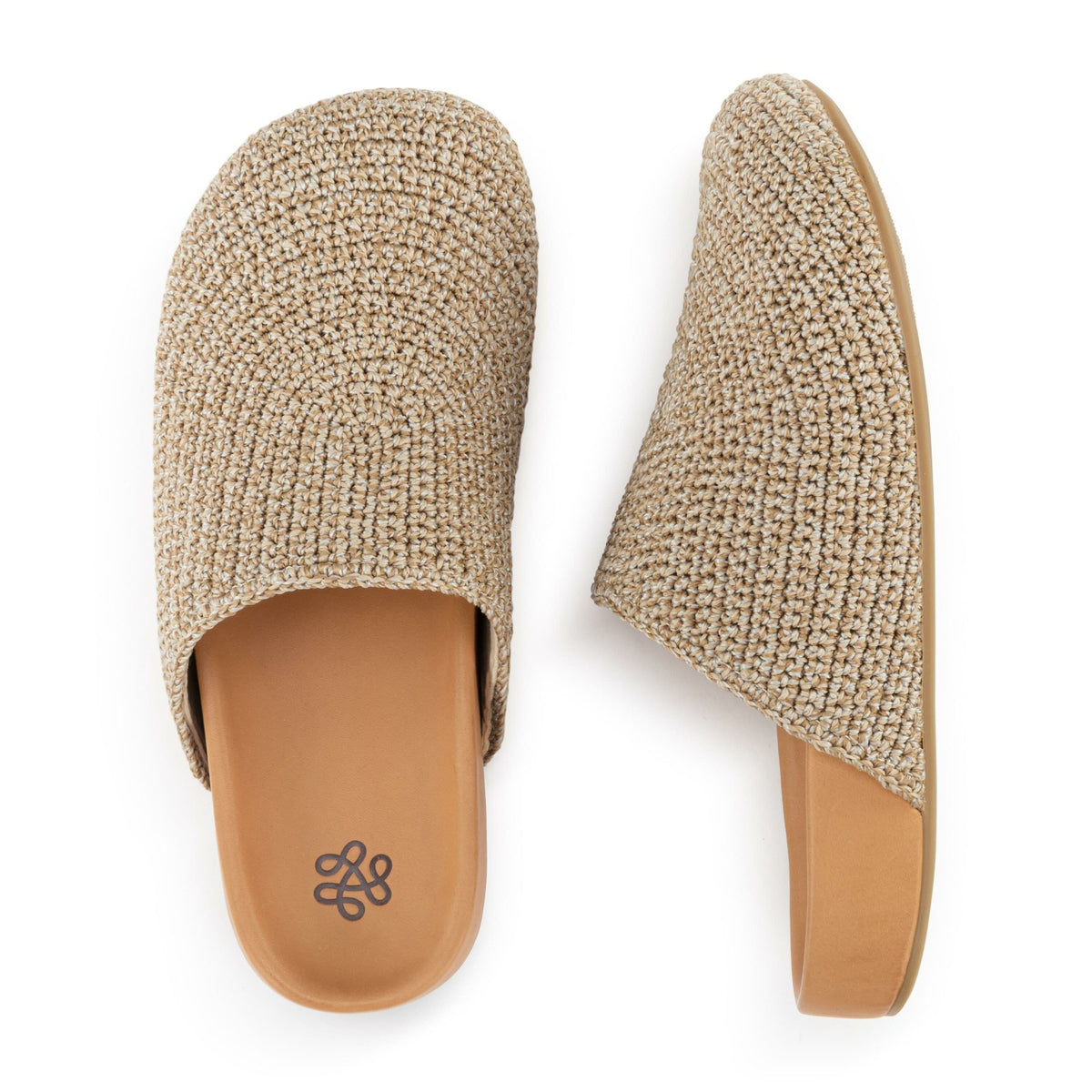 The Sak Bolinas Clog in Bamboo Static Crochet