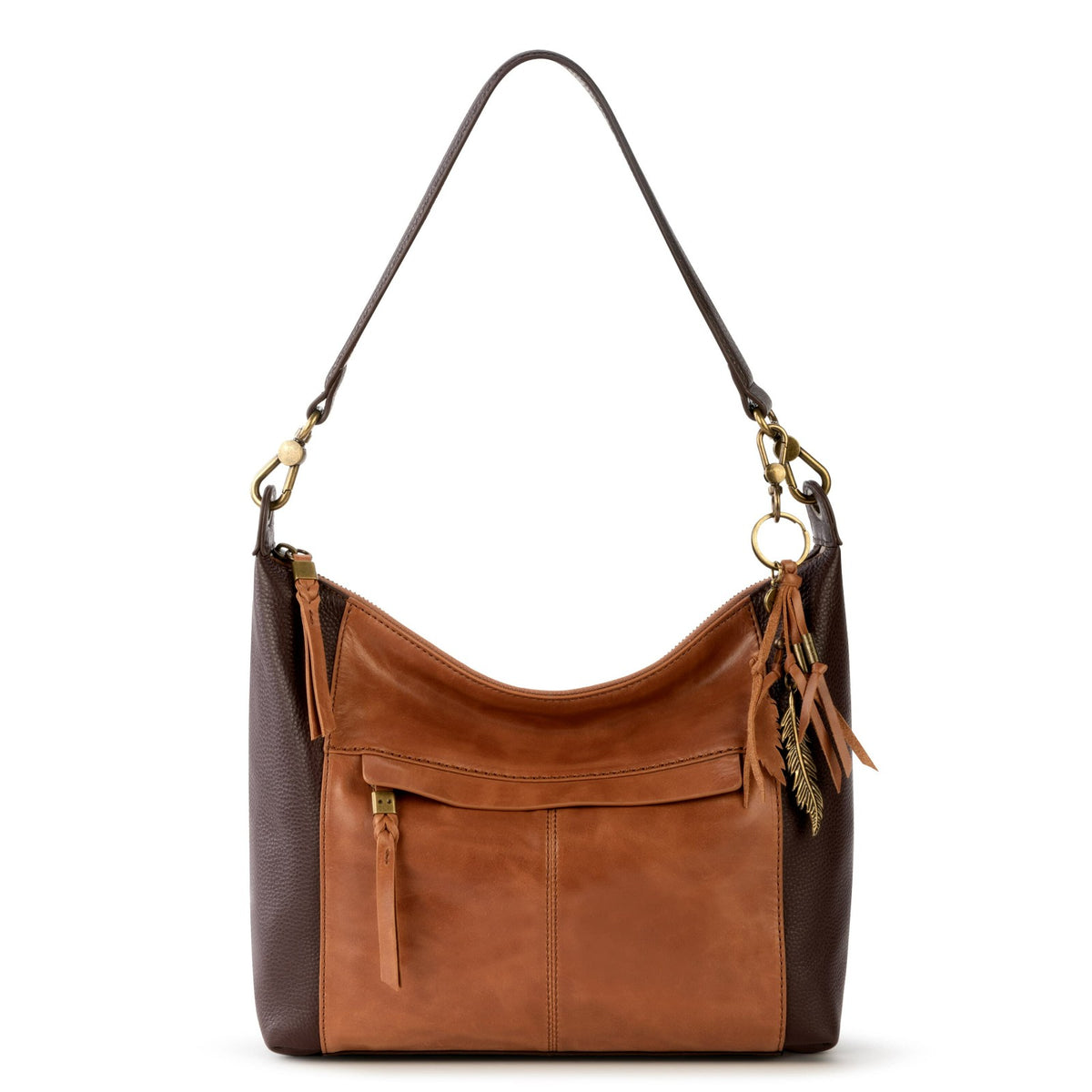 The Sak Alameda Hobo Bag in Tobacco Snake Multi Leather