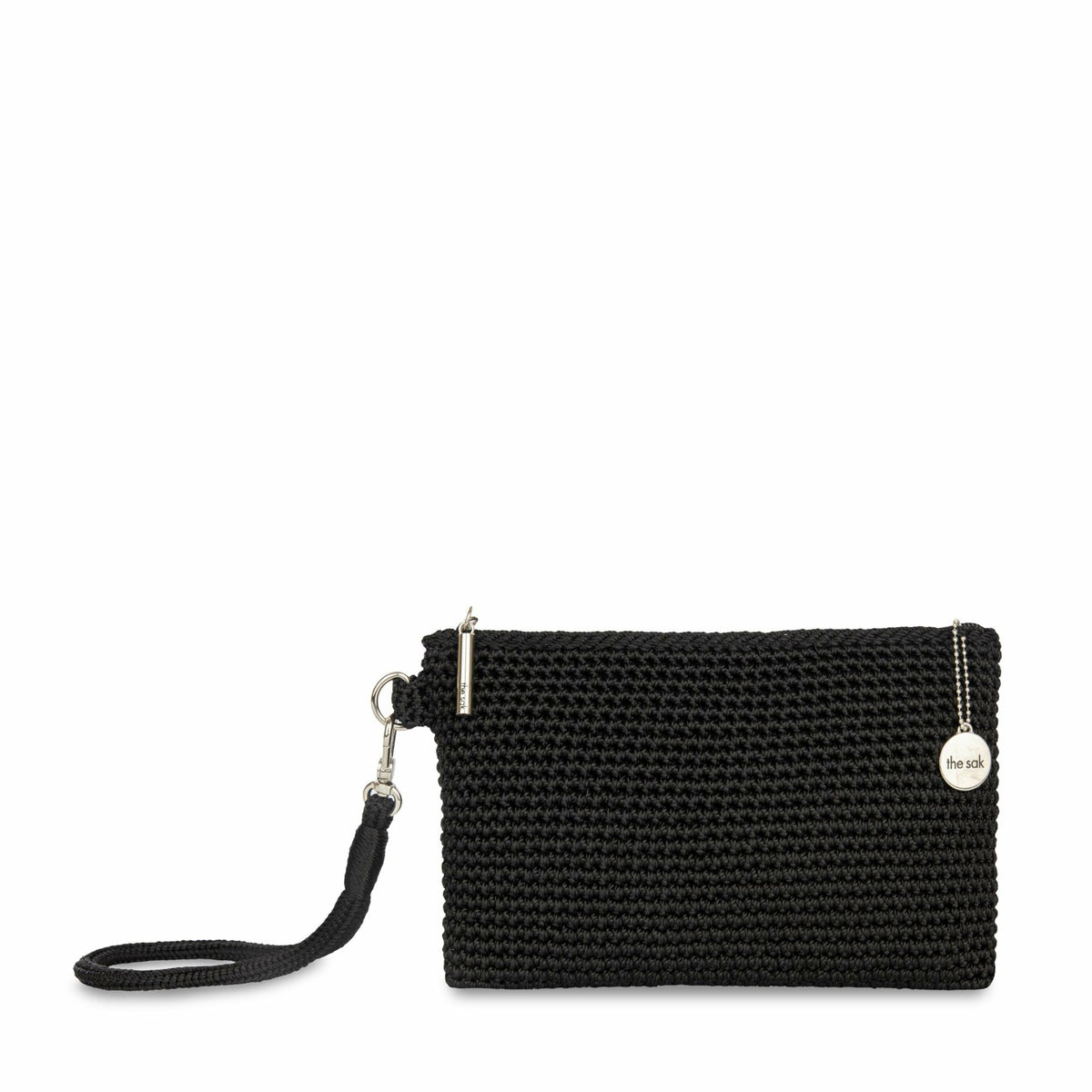 The Sak Vita Wristlet in Black Crochet