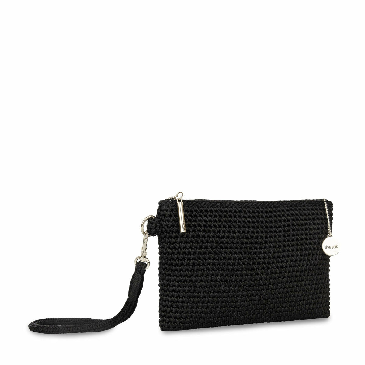 The Sak Vita Wristlet in Black Crochet