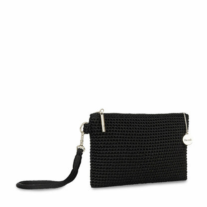 The Sak Vita Wristlet in Black Crochet