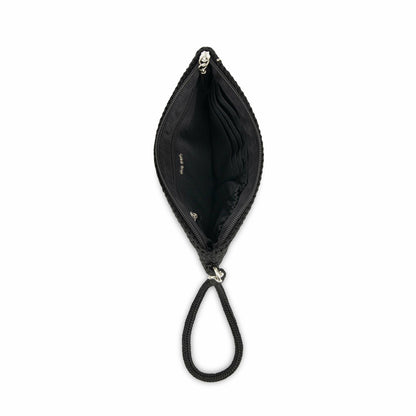 The Sak Vita Wristlet in Black Crochet