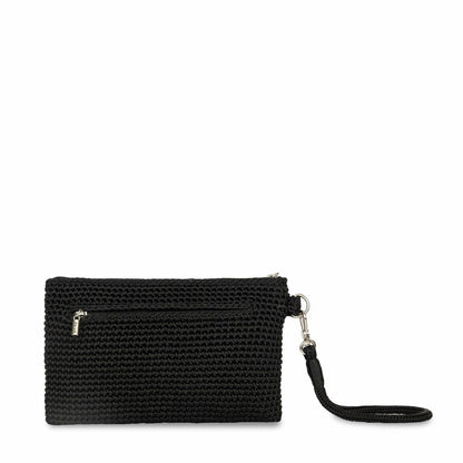 The Sak Vita Wristlet in Black Crochet