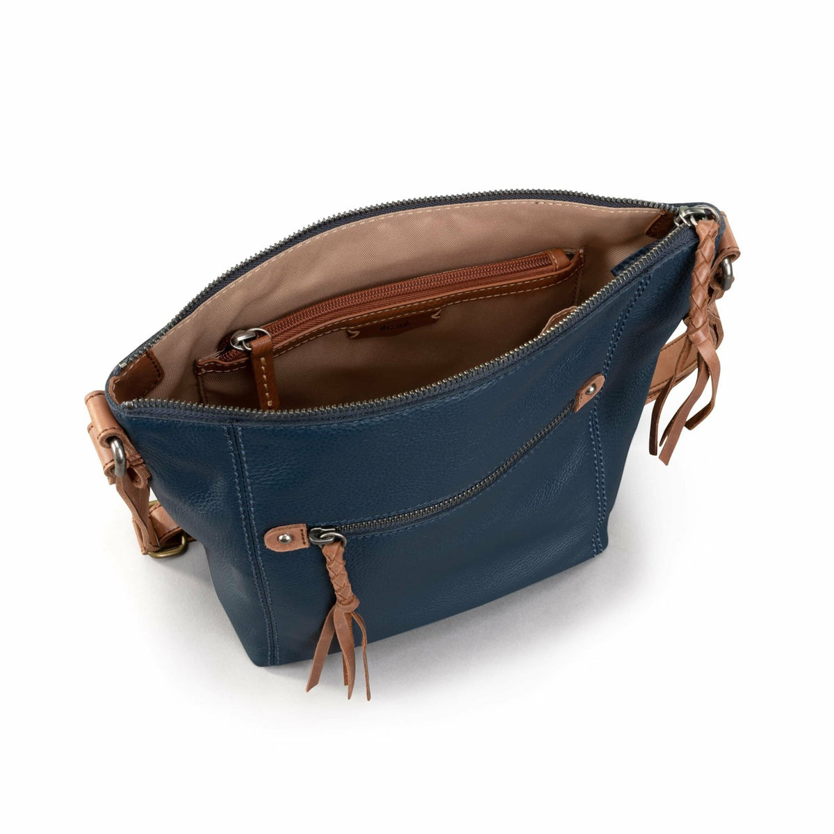 The Sak Ashland Crossbody Bag in Indigo Leather