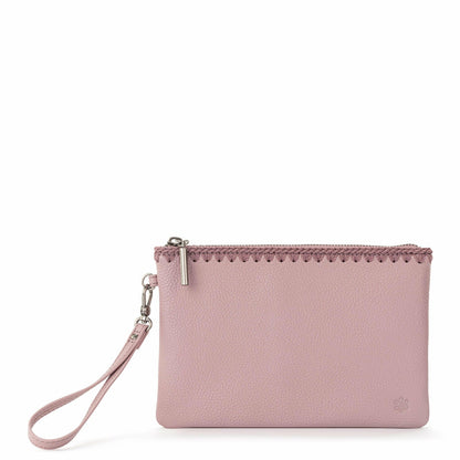 The Sak Vita Wristlet in Rosewood Leather