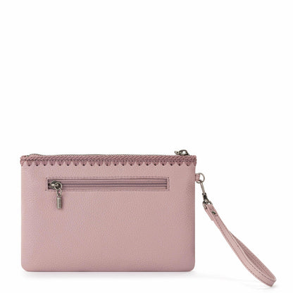 The Sak Vita Wristlet in Rosewood Leather