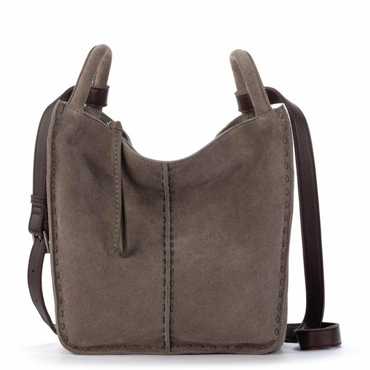 The Sak Los Feliz Crossbody Bag in Mushroom Suede