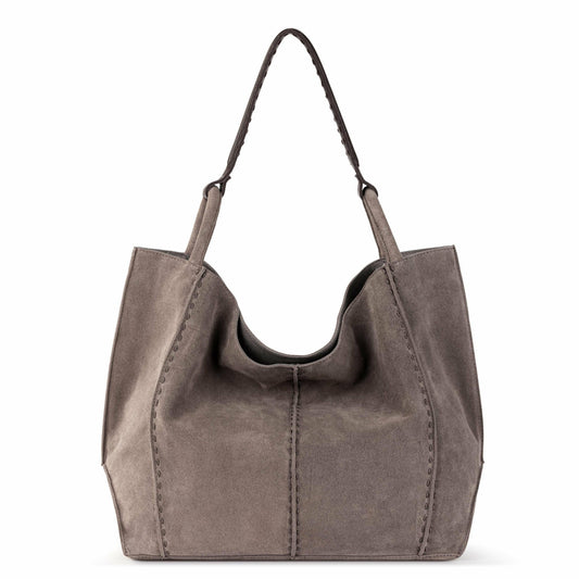The Sak Los Feliz Large Tote Bag in Mushroom Suede