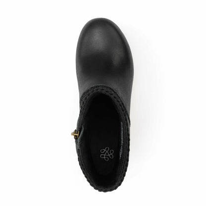 The Sak Paloma Clog Boot in Black Leather