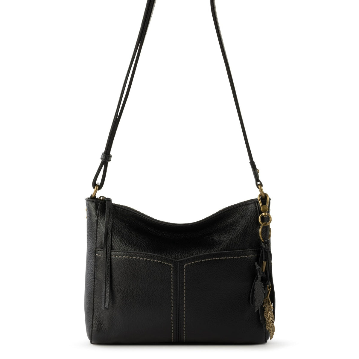 The Sak Alameda Crossbody Bag in Black Leather