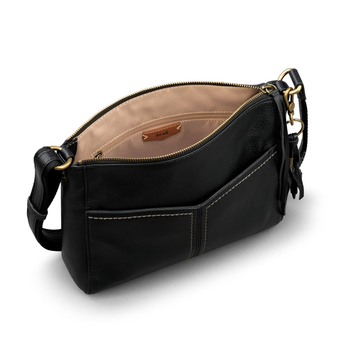 The Sak Alameda Crossbody Bag in Black Leather