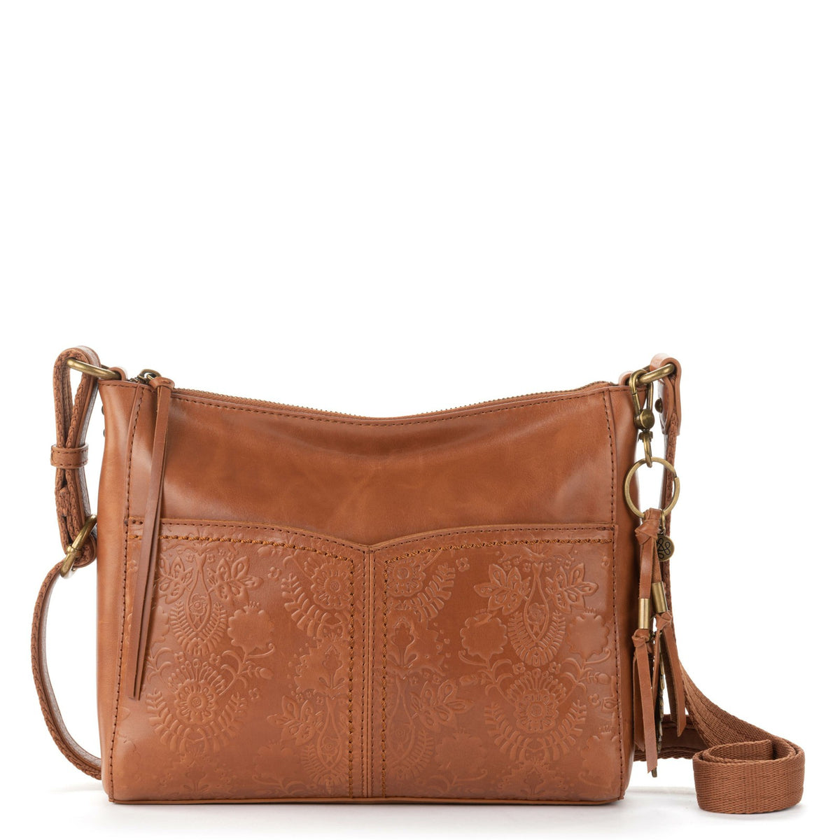 Tobacco Floral Embossed,Leather