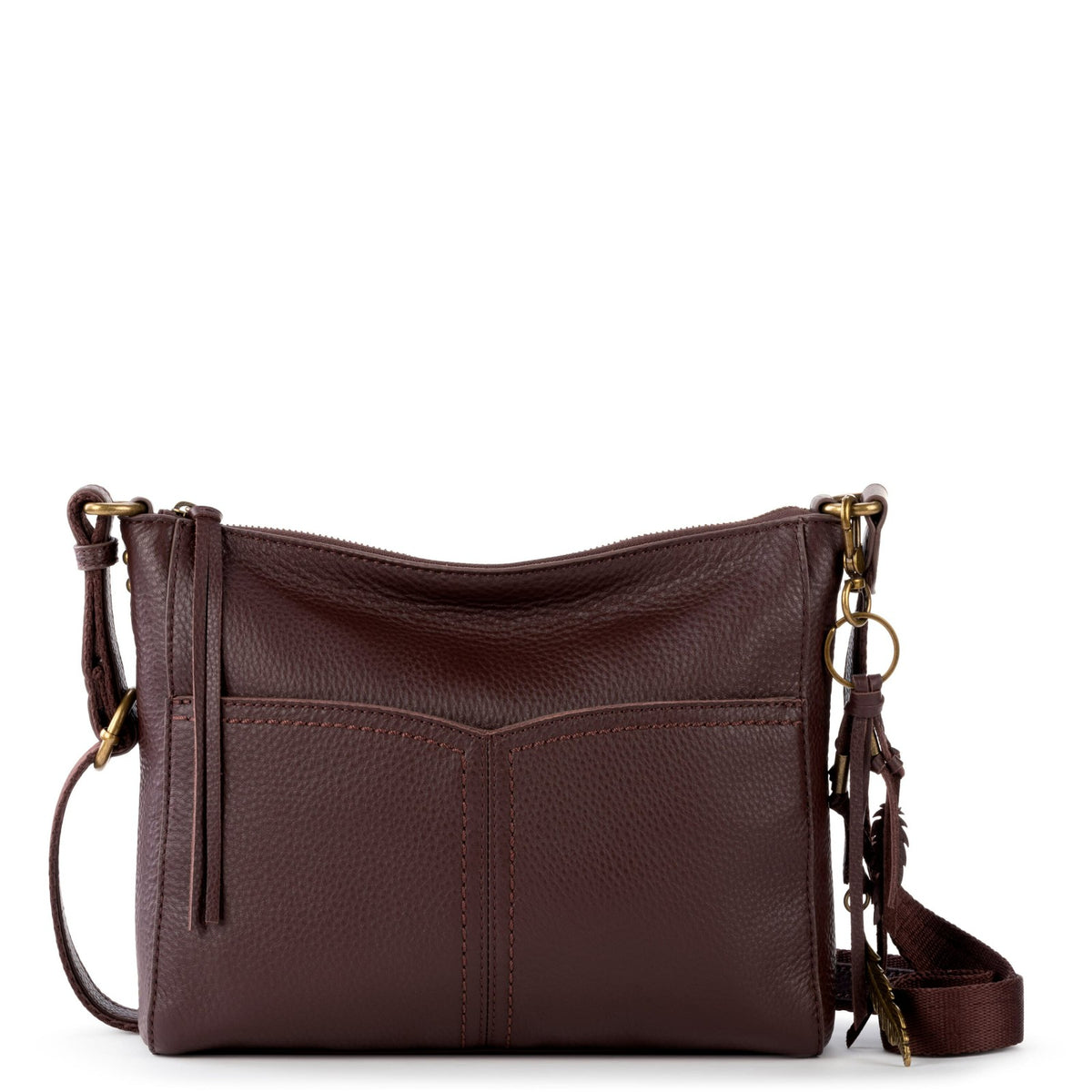 The Sak Alameda Crossbody Bag in Mahogany Leather