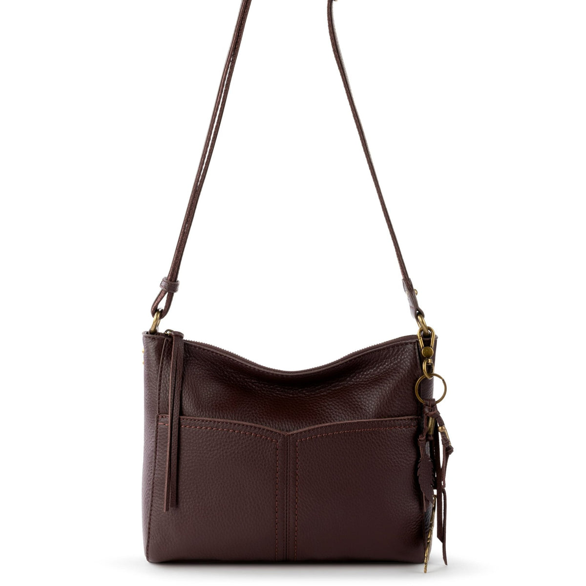 The Sak Alameda Crossbody Bag in Mahogany Leather