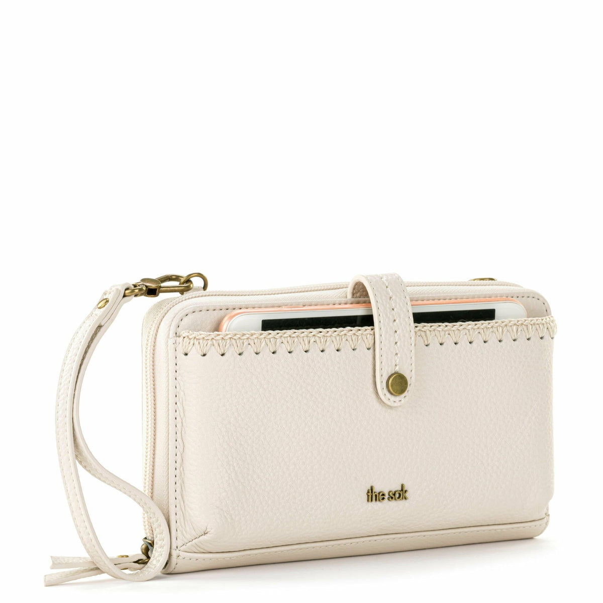 The Sak Iris Smartphone Wallet in Stone Leather