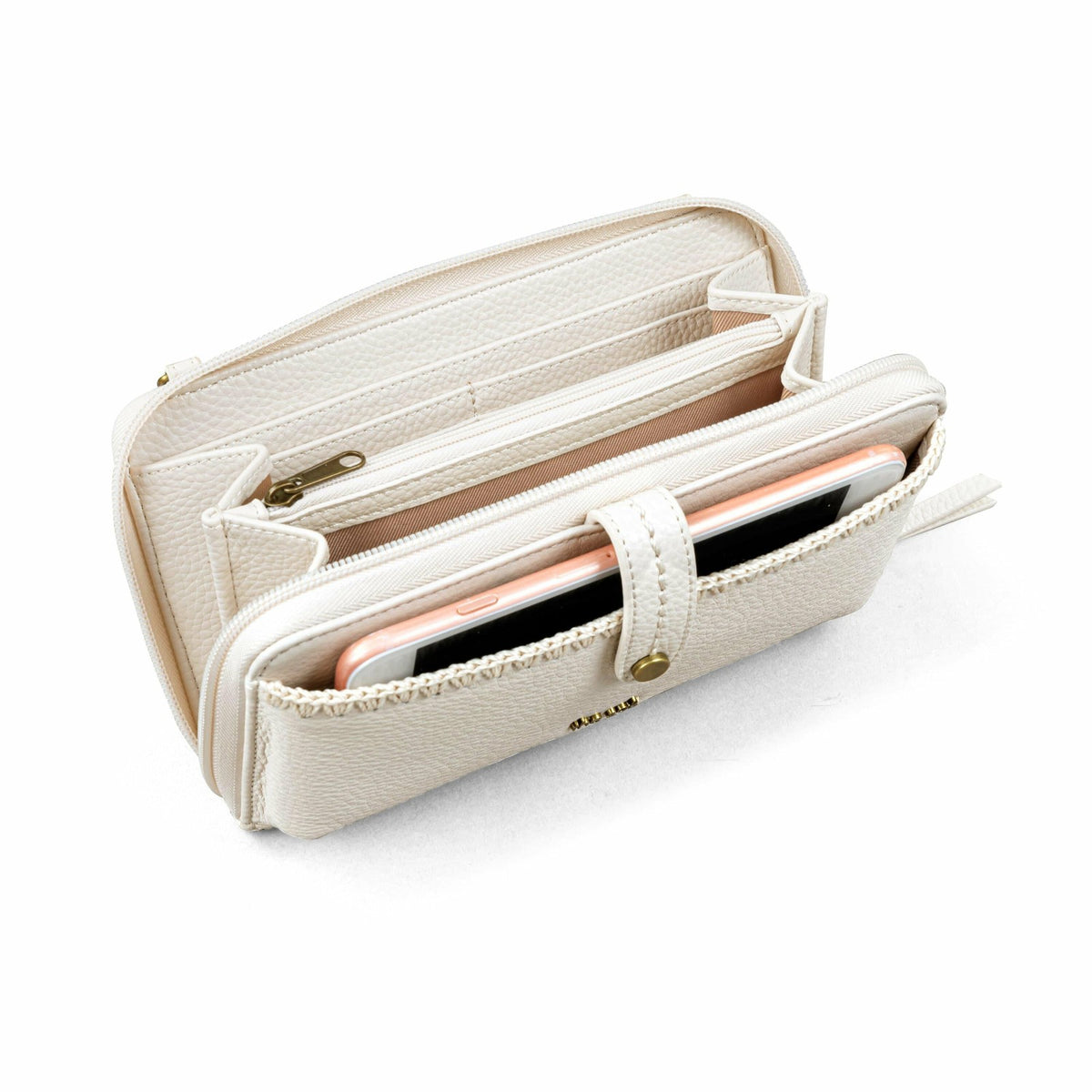 The Sak Iris Smartphone Wallet in Stone Leather