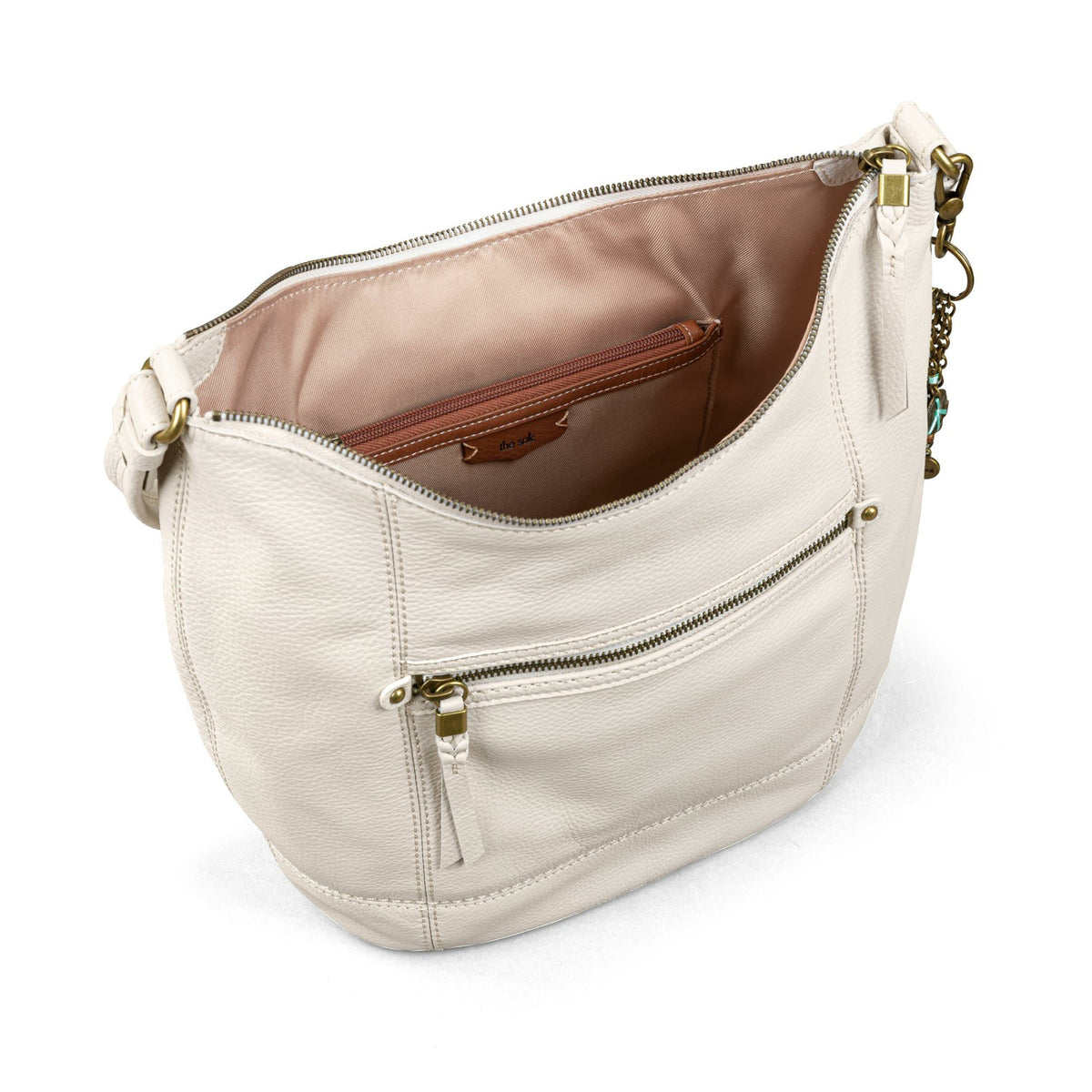 The Sak Sequoia Hobo Bag in Stone Leather
