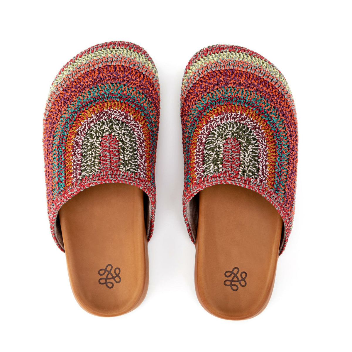 The Sak Bolinas Clog in Sunset Stripe Crochet